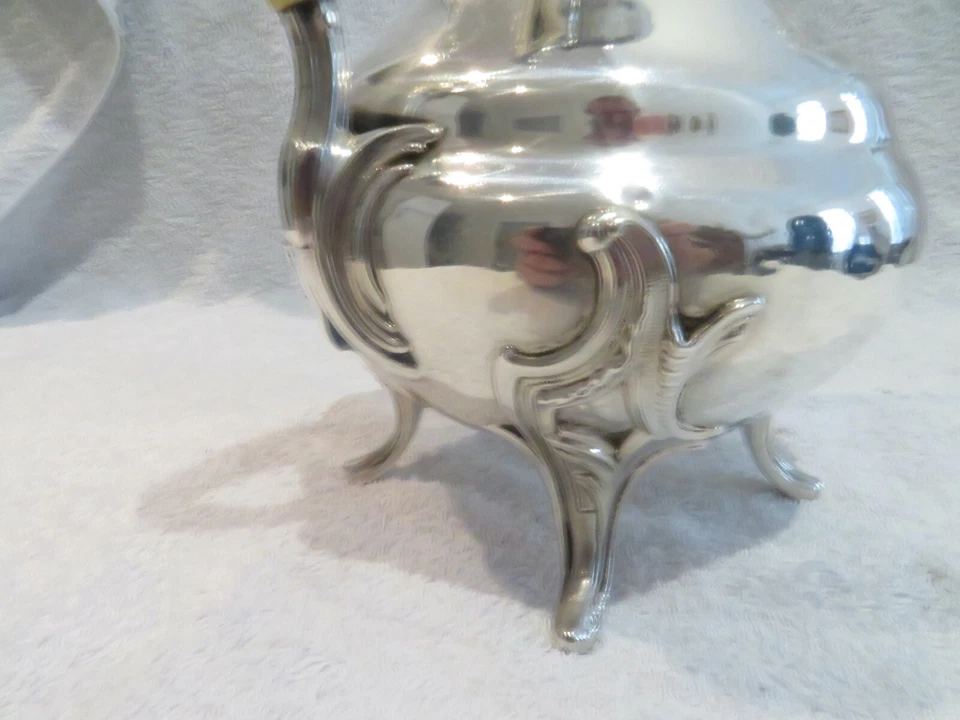 late 19th c French 950 silver coffee pot rococo st Boulenger - Image 3 of 4