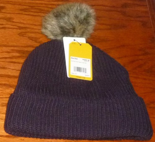 carhartt cable knit pom hat