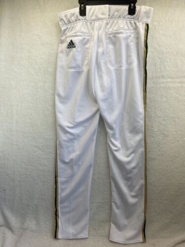 Adidas Streak 2.0 Baseball Pants Mens Large, White, Green, Gold 