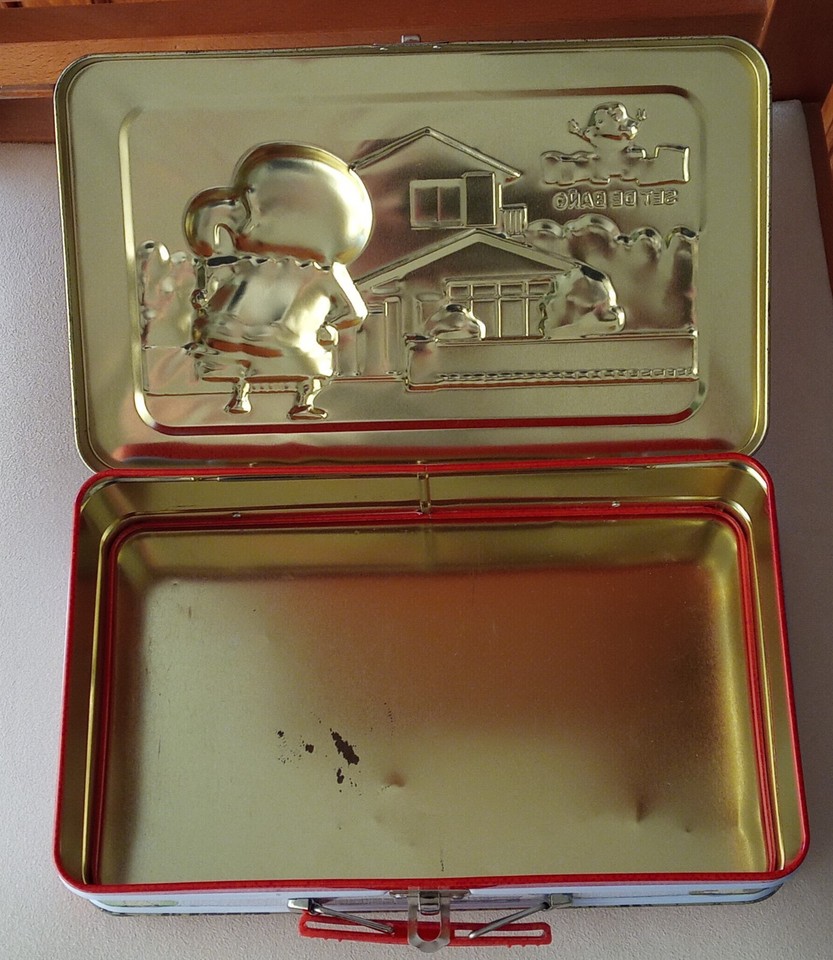 VINTAGE 1992 very rare TIN LUNCHBOX lunch box Shin Chan anime serie