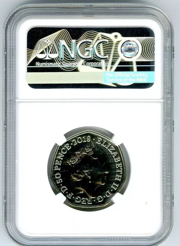2018 GREAT BRITAIN 50P NGC MS67 DPL PADDINGTON AT THE STATION FIRST RELEASES - Image 2 of 2
