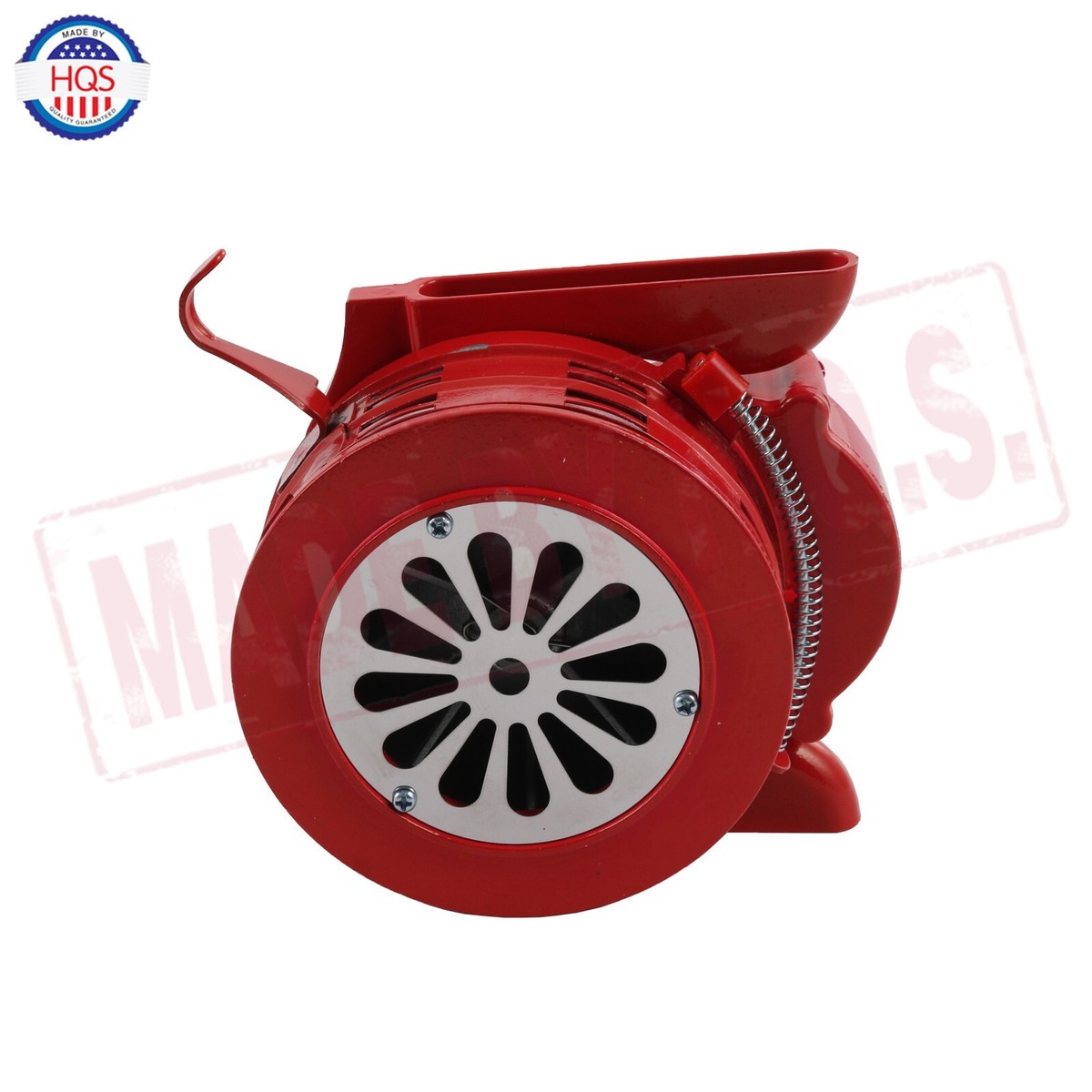 115-200DB 12V Air Raid Alarm Siren Hand Crank Loud Manual Operated