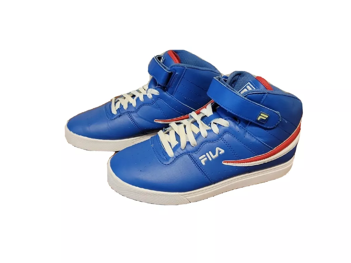 ubetalt dynasti præcedens Fila Shoes Mens Red White Blue High Top Sneakers Tennis Shoes Basketball |  eBay