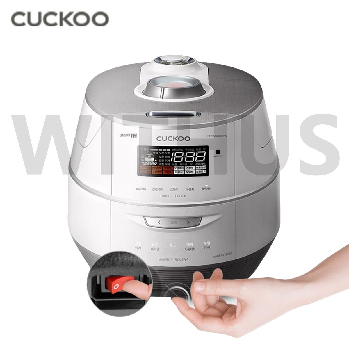 CUCKOO CRP-FHTAS0610FW All Stainless Twin Pressure Rice Cooker