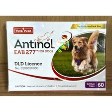 For Dog Antinol EAB 277 Vetz Petz Supplement Nourish Joints, Inflammation 60Caps