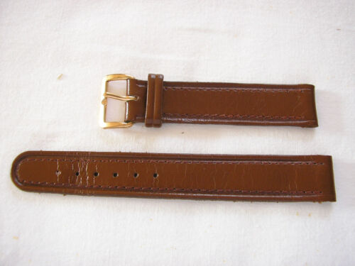 n°9 - Bracelet en cuir marron - neuf de stock vintage - 15 mm