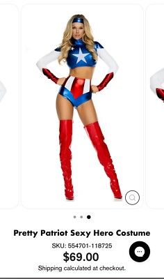 Forplay Pretty Patriot Sexy Hero Costume