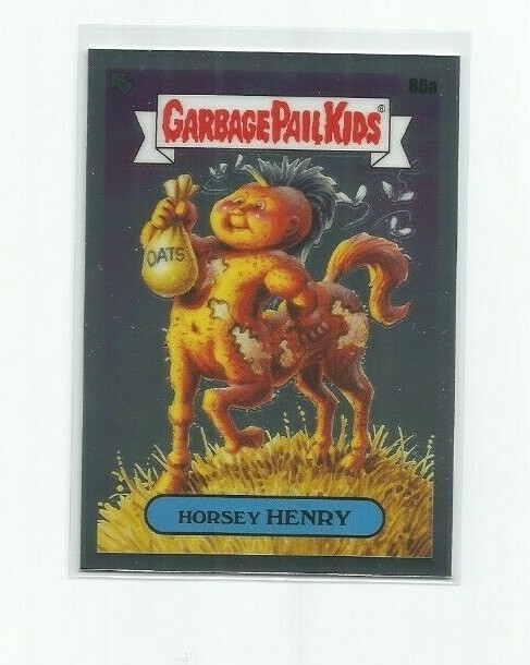 HORSEY HENRY 2020 TOPPS CHROME GARBAGE PAIL KIDS CARD #86a