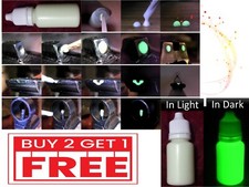 Super Glow In the Dark Multipurpose Paint - 10ml Bottle - Buy 2 Get 1 FREE