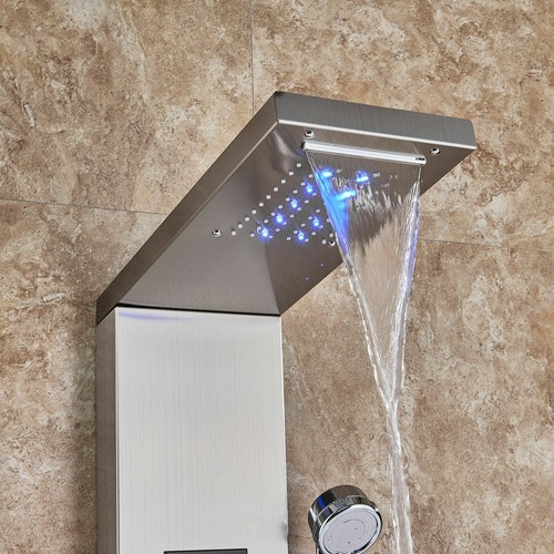 Pannello doccia a pioggia bagno set doccia rubinetto doccia massaggio colonna doccia sistema doccia - Foto 33 di 237