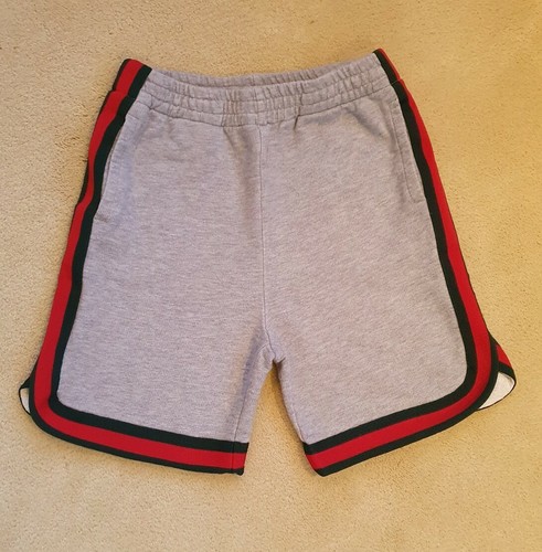 Genuine Gucci Web Tape Side Grey Sweat 