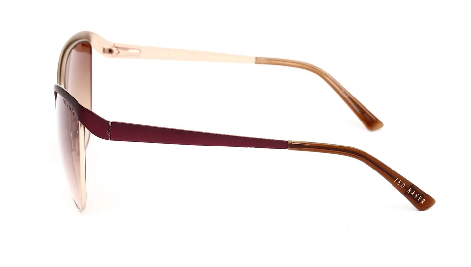 Óculos de sol Ted Baker B642 feminino 58-16-135 puro marrom escuro olho de gato R1255 - Imagem 3 de 4