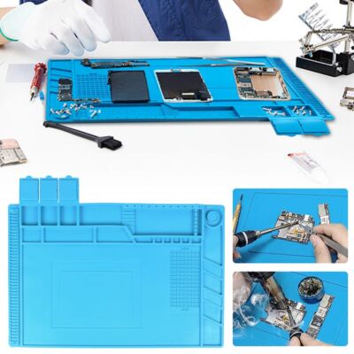 Antistatisch Magnet Silikon Reparatur Arbeitsmatte Handy PC Lötmatte Unterlage