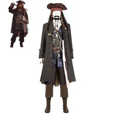 Jack Sparrow Costume Pirates of the Caribbean outfit Cosplay Suit