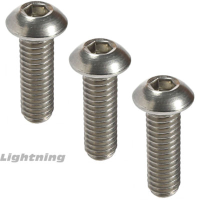 Everbilt #10-32 X 1 In. Hex Button Head Stainless Steel Socket Cap Screw 2 Pack 811378