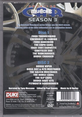 American Muscle Car - Season 3 - DVD (2 x DVD All Regions NTSC) | eBay
