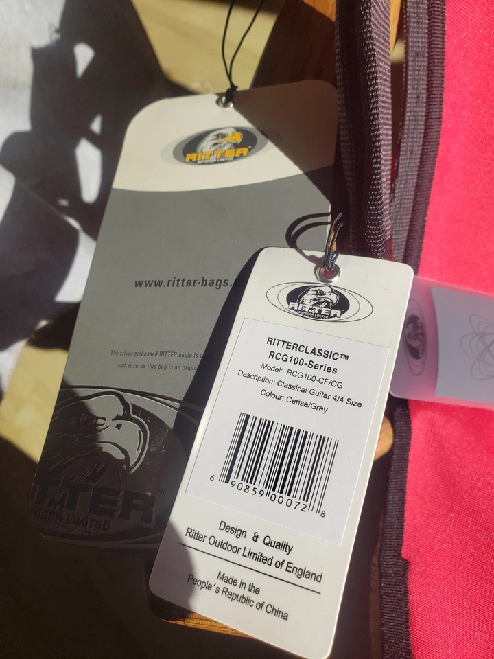 Estuche de Guitarra Ritter RCG100 Estuche de Transporte, Rosa Caliente Nuevo con Etiquetas Foto 4 de 4
