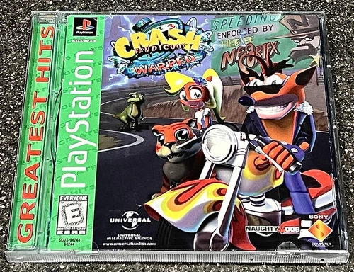 Crash Bandicoot: Warped for PlayStation 1 (1998) - COMPLETE & FULLY TESTED!!