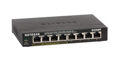 NETGEAR GS308P 8-Port Gigabit Ethernet Unmanaged Switch with 4-Ports PoE Black