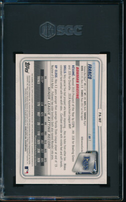 2020 Bowman - Prospects Autographs Wander Franco #PA-WF Blue /150