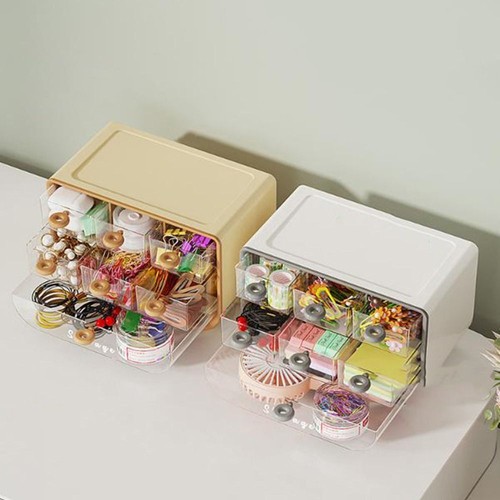 Dustproof Makeup Storage Box Large Capacity Makeup Cosmetics Organizer Bedroom - Picture 6 of 11