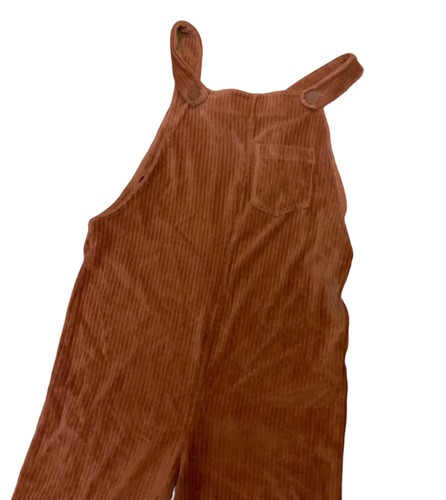 zara Big kids girls corduroy overalls size 13/14 Brick Red - Picture 4 of 5
