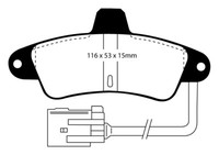 EBC B06 Bremsen Kit Hinten BeläGe Scheiben FüR Ford Cougar (Ec) Mondeo 1 2