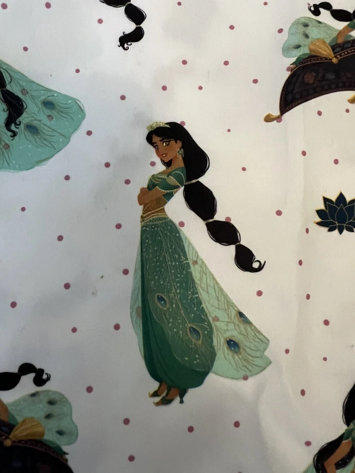 Sábana plana Disney Aladdin Jasmine in Green Desert Jewel talla Queen Foto 3 de 3