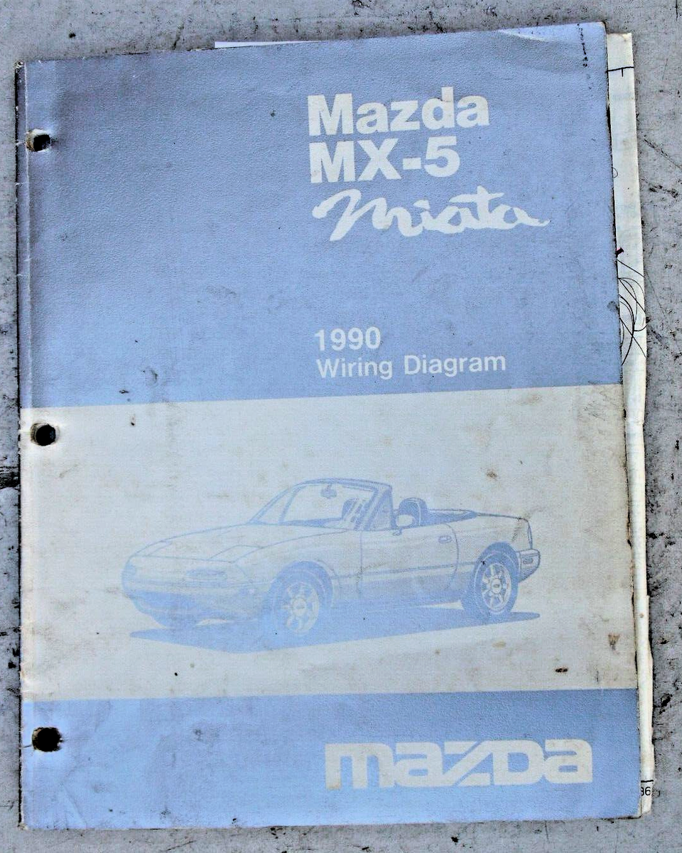 Meiiページ 1990 Mazda MX-5 Miata Factory OEM Electrical Wiring Diagram Manual