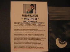 BIRD WHISTLE, SWISS WARBLER, MAGIC, VENTRILO, NOISEMAKER