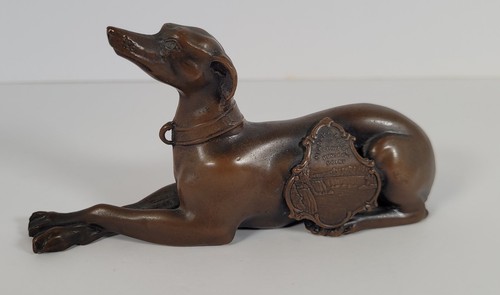 Jennings Bros Cast Bronze Greyhound Whippet Niagra Falls Souvinenir 1323