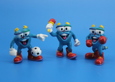 3 Izzy Maskottchen Atlanta Olympia Sport Sommerspiele Werbefiguren 5cm ACOG 1996