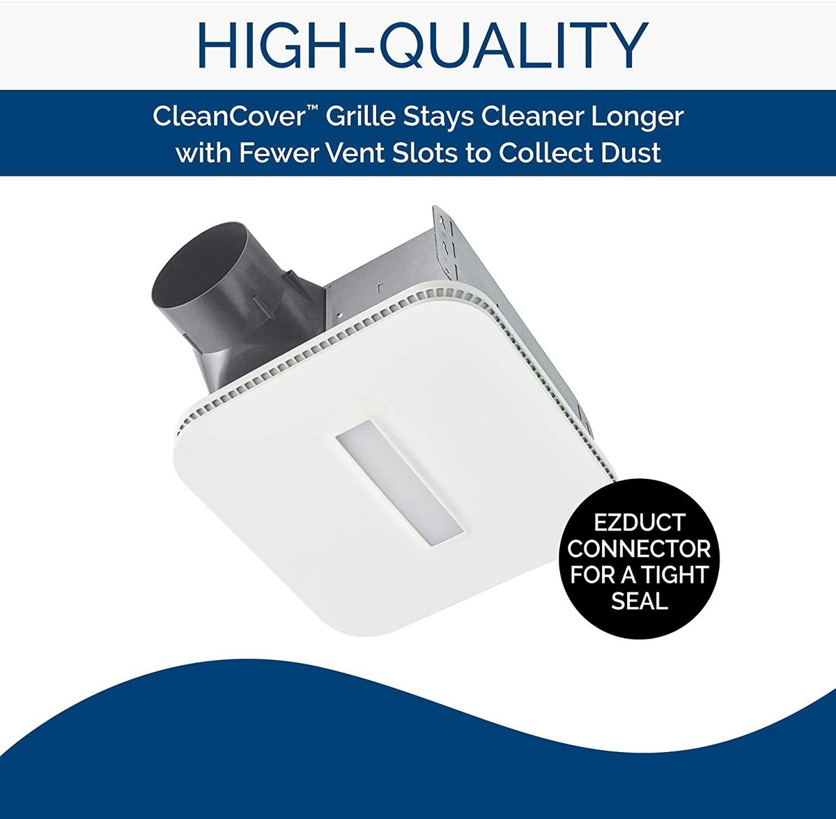 Broan-NuTone AE110LK Flex Bathroom Exhaust Ventilation Fan with LED Light  Ene... | eBay