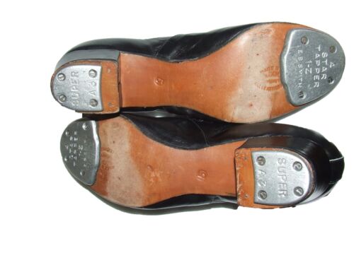BLOCH - Black Leather Cuban Heel Tap Shoes - Size 5 23.5cm - VERY GOOD CONDITION - Picture 13 of 16