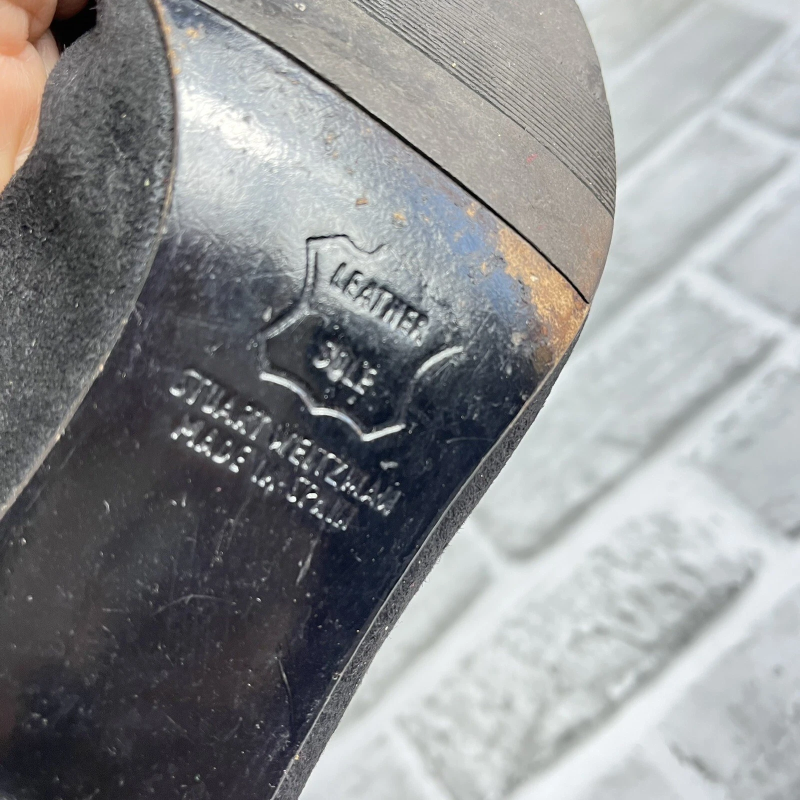 Stuart Weitzman Women's Size 7.5 Black Suede Stretch Pull on Knee High Boots