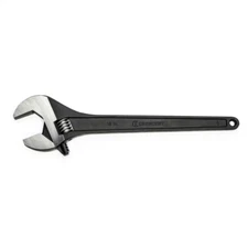 Adjustable Wrench 18 in Heavy Duty Black Oxide Steel Wide Jaw Grip Crescent