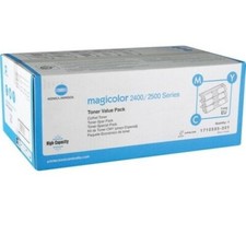 Genuine Konica Minolta 2400 Toner Value Pack 1710595-001 - VAT Inc IN BOX