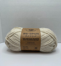 Lion Brand Re-Spun Thick  Quick Yarn Whipped Cream 223 yd Lot 40 Polyester