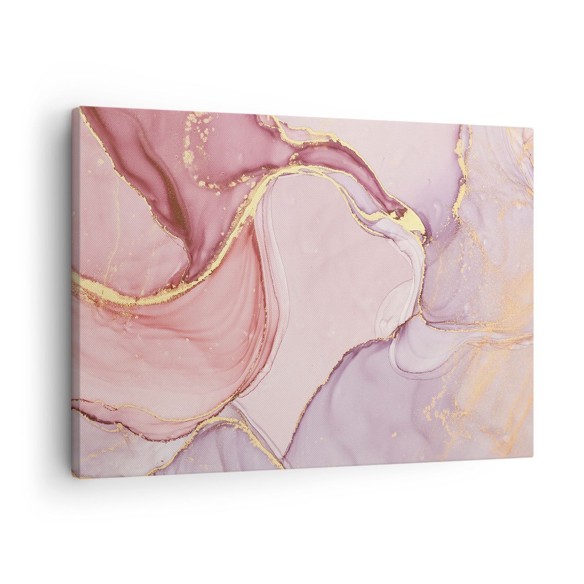 Quadro su Tela 70x50cm Astrazione Marmo Rosa Stampe Immagini Quadri Murale