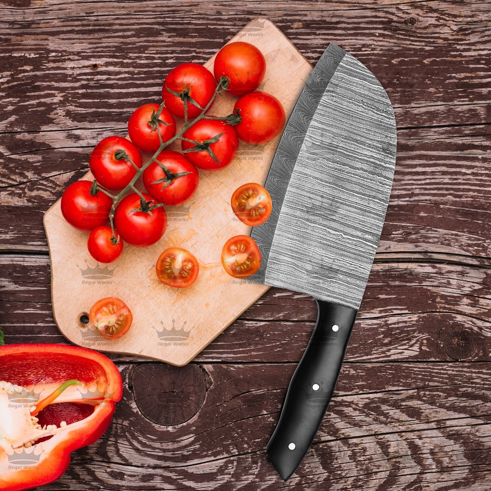 Handmade Damascus Serbian Cleaver Chef Knife Kitchen Knife vk0224 best