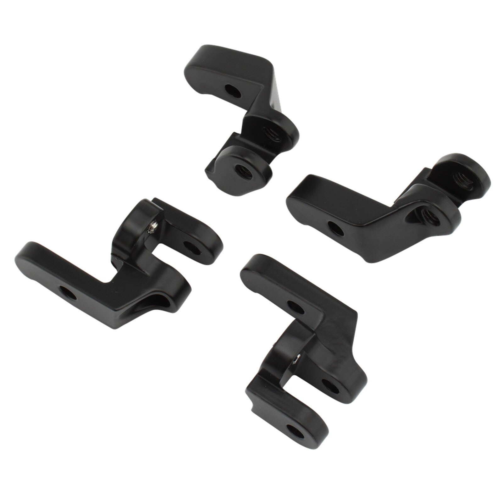 Black Rider Floorboard Footboards Relocation Brackets For Harley Road King Glide