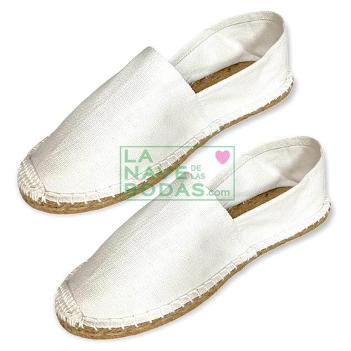 Alpargatas Boda Blancas 24 pares). Detalles boda, zapatillas, esparteñas | eBay