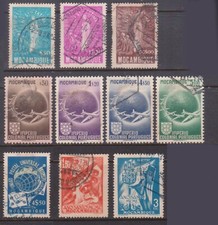 (F279-18) 1949-50 Mozambique mix 3lot 10stamps 50c to 3e (R)