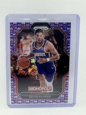 2022-23 Panini Prizm NBA Monopoly Devin Booker /50 Purple Money Phoenix Suns SSP
