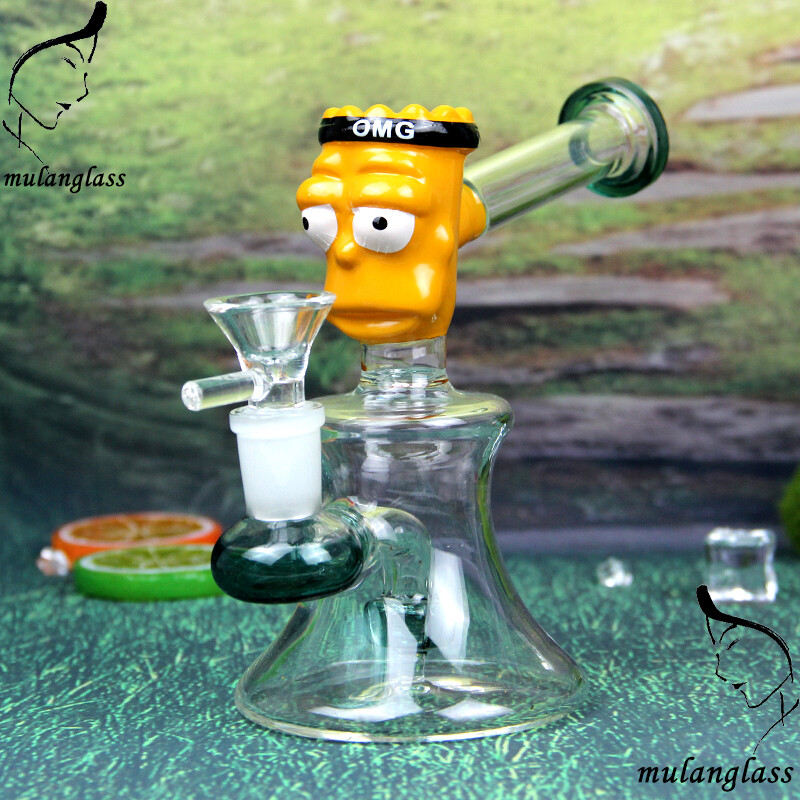 6" Classic Cartoon Percolator Water Bong Hookah Pipe