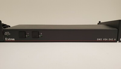 Extron SW2 VGA DA2 A Video Switcher 2-Input 2-Output with Power Supply and Mount