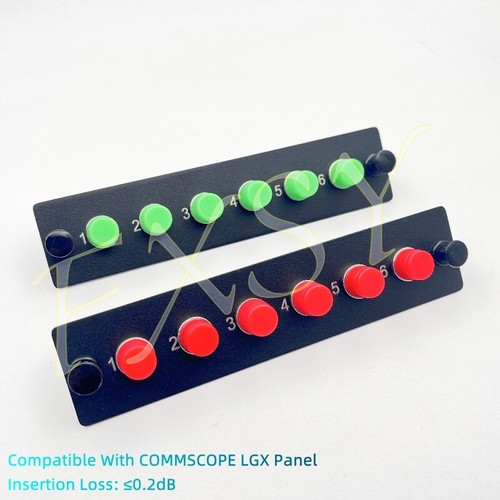 LGX Fiber Optic Adapter Panel 6 FC UPC APC Simplex OS2 Compatible COMMSCOPE LGX - Afbeelding 2 van 10