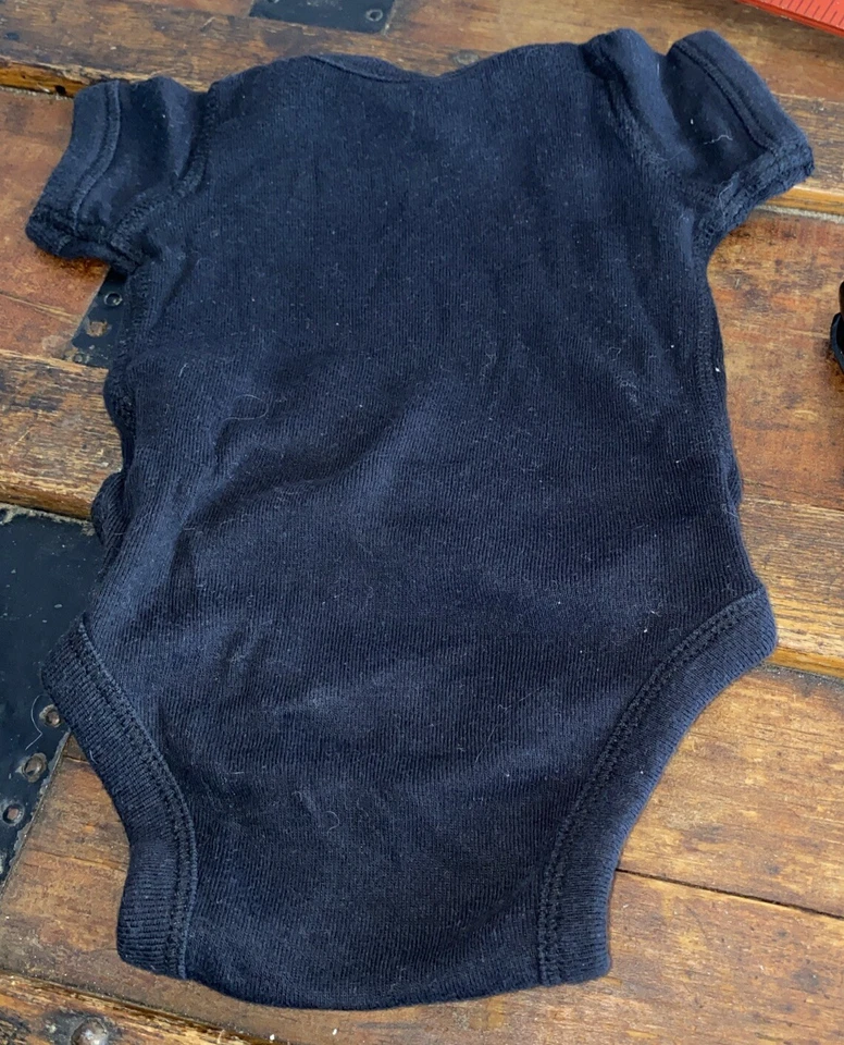 Chaqueta de Cuero Pic Bebé Sturgis Recién Nacido 3 6 9 Meses Camisa Motociclista Infantil Body Foto 4 de 4