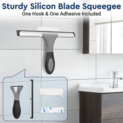 All-Purpose Silicone Shower Squeegee for Glass Window Door Mirror Car Windshi... - Picture 5 of 7