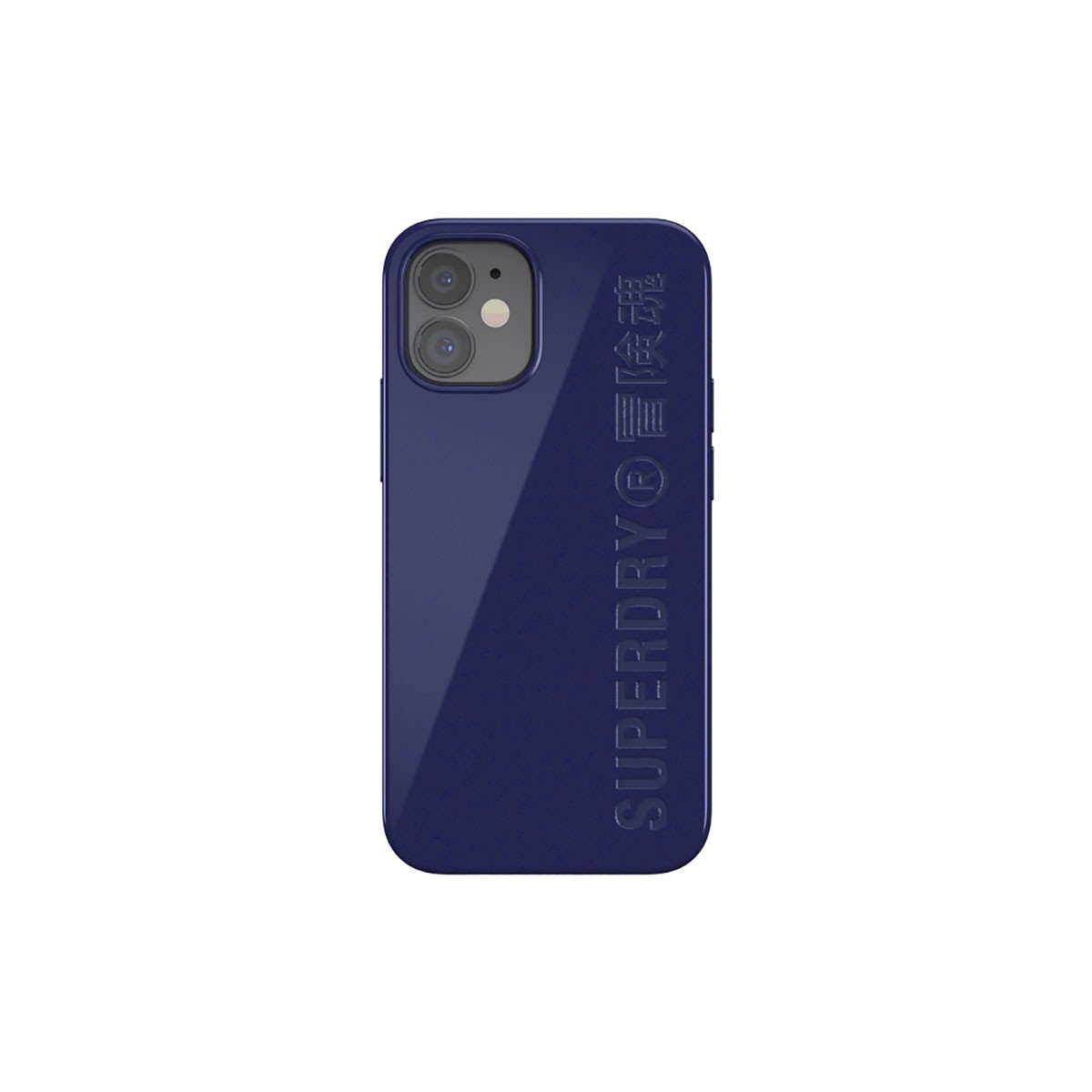 Coque iPhone 12 Mini Superdry Snap Case bleue pour style éco-urbain